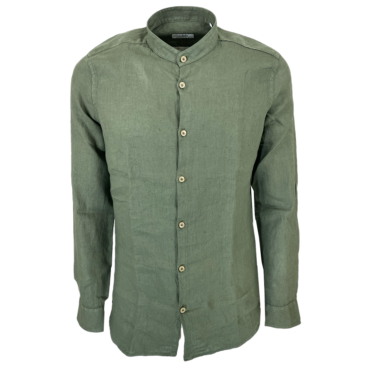 camicia di lino verde