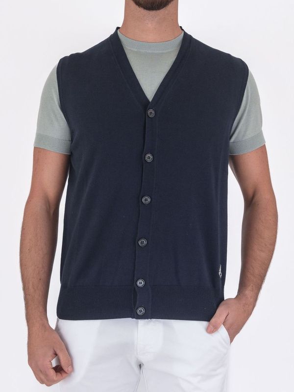 1. Gilet in cotone | raffinatezza e comfort Blu ROY ROGER'S rr222cl89xxxx