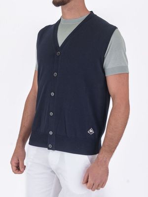 2. Gilet in cotone | raffinatezza e comfort Blu