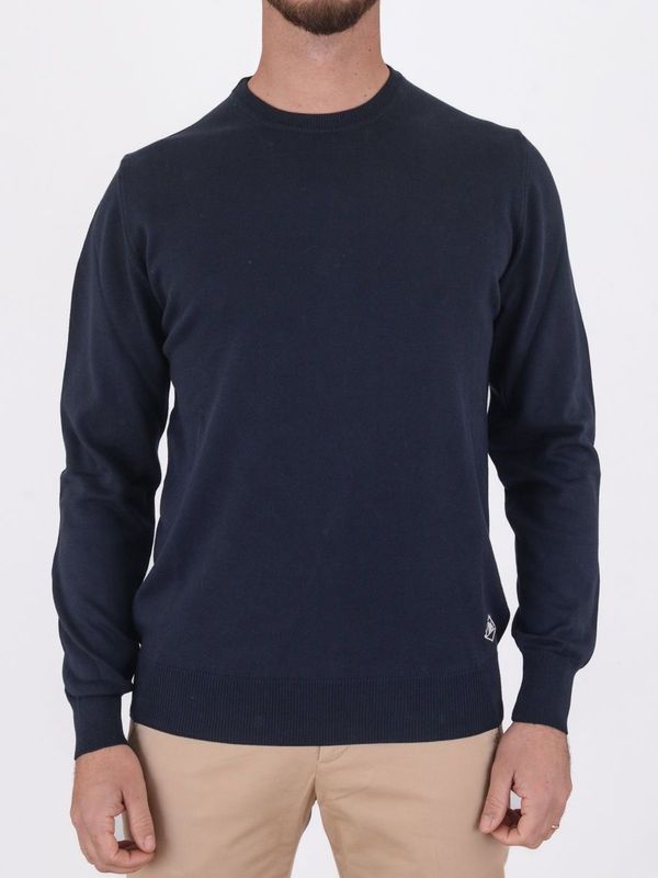 1. Pure cotton sweater | essential and refined Blue ROY ROGER'S rru90178cl89xxxx