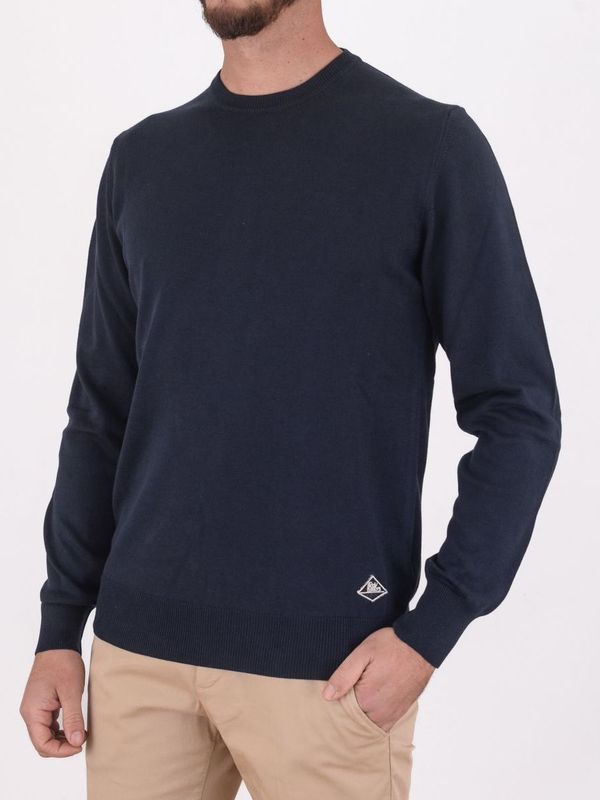 2. Pure cotton sweater | essential and refined Blue ROY ROGER'S rru90178cl89xxxx
