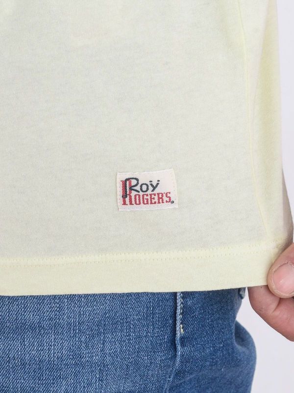4. Cotton T-Shirt | basic to keep in the closet Light Yellow ROY ROGER'S rru90049c748011