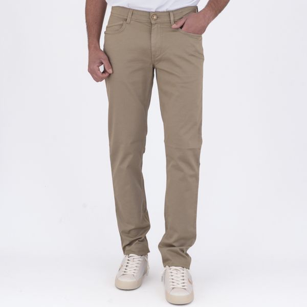 1. Mucha trousers in cotton and clyocel | Contemporary style Beige Re-Hash p0152277