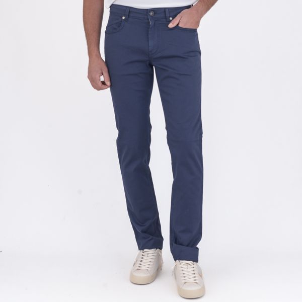 1. Pantalone Mucha in cotone e clyocel | Stile contemporaneo Blu Re-Hash p0152277
