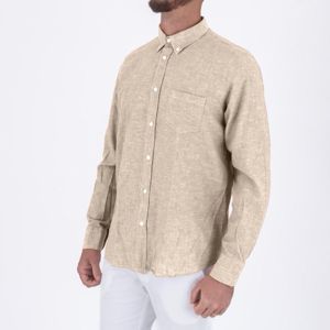 2. Camicia in cotone e lino | raffinato e versatile Beige MANUEL RITZ 3832e602lc253301