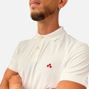 4. Short-sleeved polyamide polo shirt White Peuterey peu546999011993