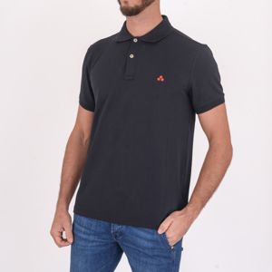 2. Polo in poliammide a maniche corte Nero Peuterey peu546999011993