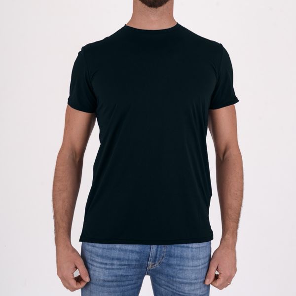 1. T-shirt avec logo Oxford | Minimalisme raffiné Bleu Noir RRD 25216oxfordlogoshirty