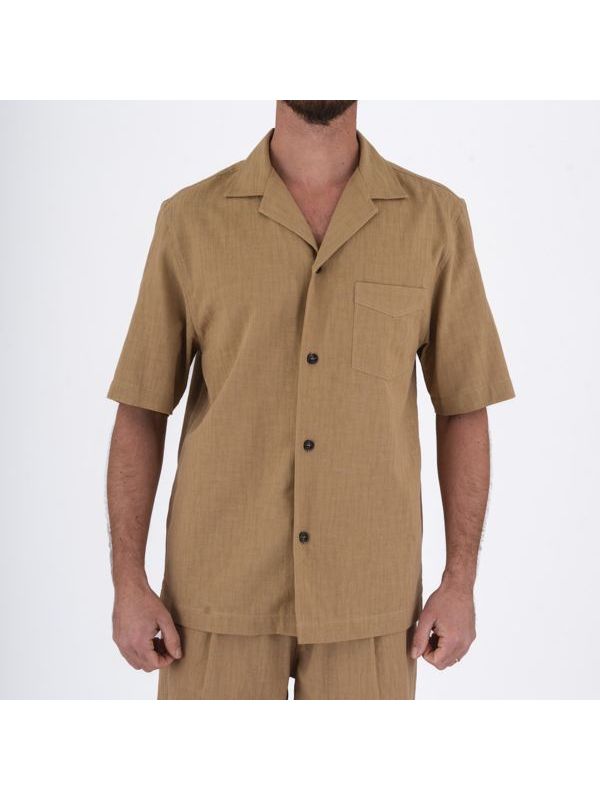 1. Overshirt in cotone | casual e raffinato Beige Paolo Pecora Milano g0830191