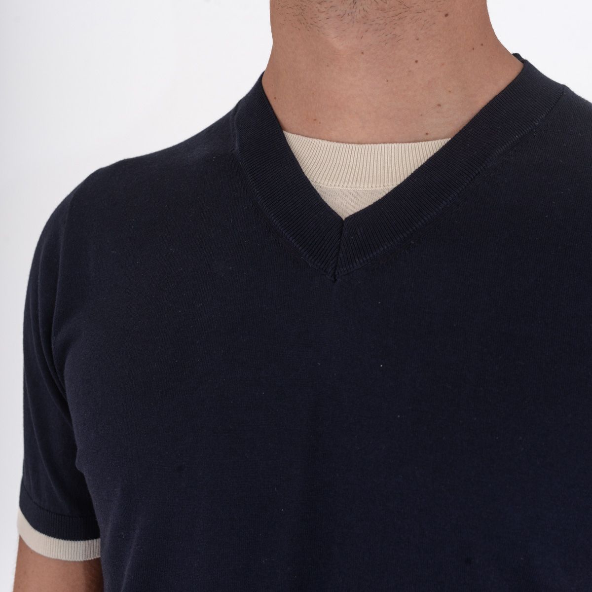 Tシャツ・カットソー PAOLO PECORA Men T Shirts F02340546685 Blue Paolo Pecora Cotton T-Shirt - Blue - Men | F02340546685