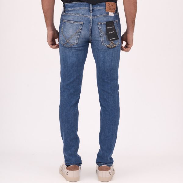 Slim Fit Roy Rogers Pf18 517 Denim Soft Jeans Light Used Denim ROY