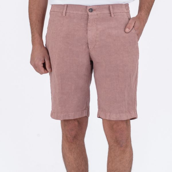 1. Bermuda in misto lino e Lyocel Rosa Berwich pu17ber_mudaelax-gdol0760