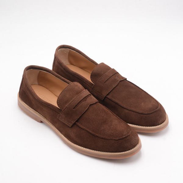1. Mocassins en daim avec bande Brun MARECHIARO 1962 7768