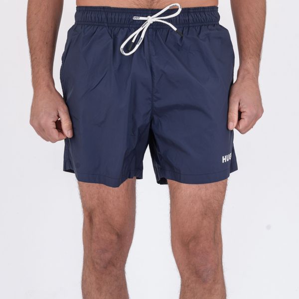 1. Boxer mare a media lunghezza con logo a contrasto Blu Hugo 50469312