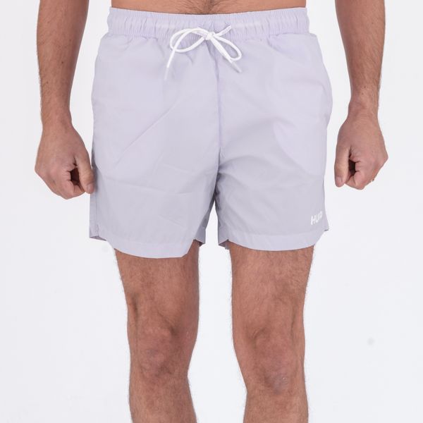 1. Medium length swim boxer with contrasting logo Lilac Hugo 50469312