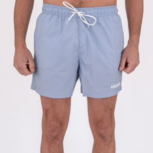 1. Boxer mare a media lunghezza con logo a contrasto Celeste Hugo 50469312