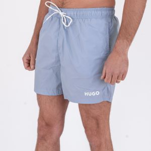 2. Boxer mare a media lunghezza con logo a contrasto Celeste Hugo 50469312