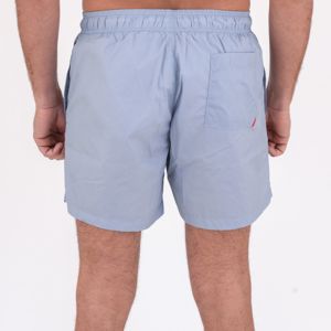 3. Boxer mare a media lunghezza con logo a contrasto Celeste Hugo 50469312