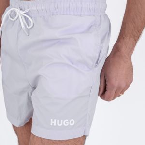 4. Medium length swim boxer with contrasting logo Lilac Hugo 50469312