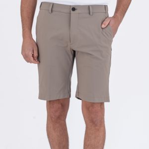 1. Slim fit Bermuda shorts in technical fabric Turtledove Berwich pu17ber_mudaelaxmg1751x