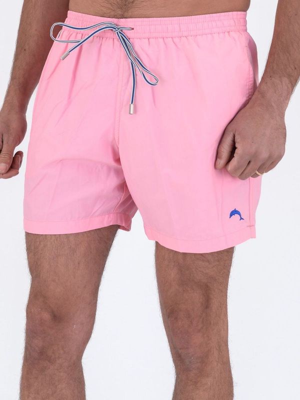 2. Costume boxer heritage tinta unita in poliammide Rosa ZEYBRA aub006