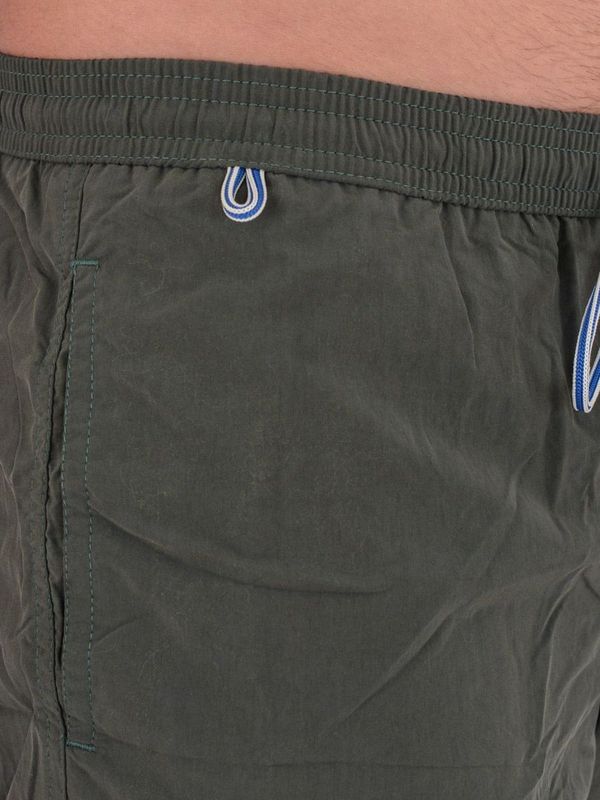 4. Costume boxer heritage tinta unita in poliammide Verde Militare ZEYBRA aub006