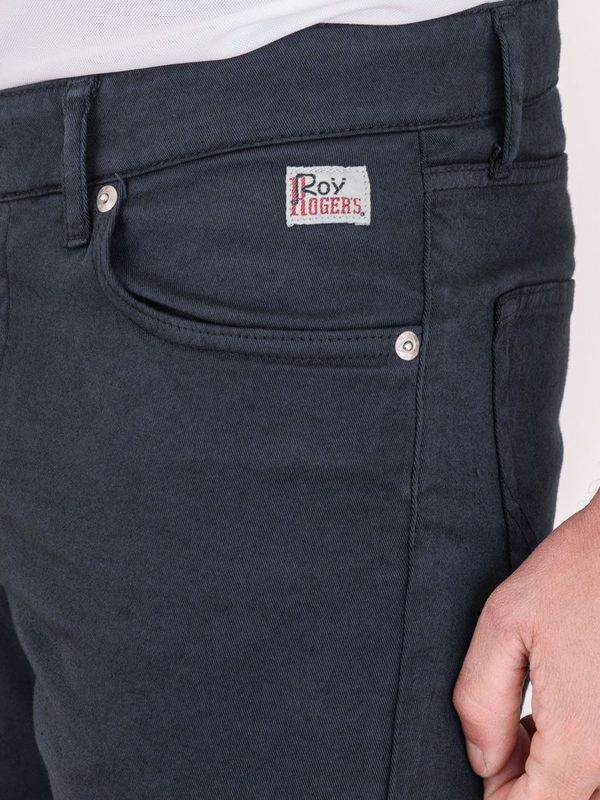 4. Bermuda 5 tasche in gabardina slim fit Blu ROY ROGER'S rru002p3370112