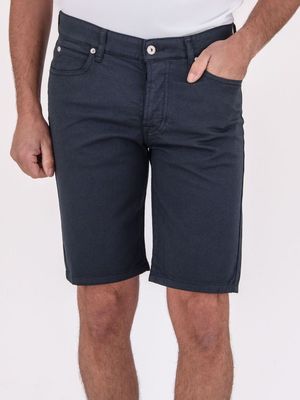 1. Bermuda 5 tasche in gabardina slim fit Blu