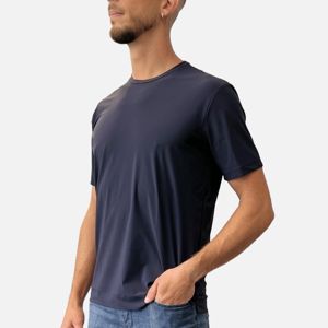 2. T-shirt élégant à col rond Bleu Xacus 91652.act119mm