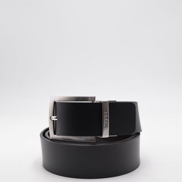 1. Ceinture réversible en cuir HUGO de 3,5 cm avec finition Noir Bleu Hugo 50497462