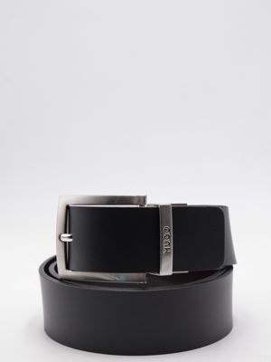 Ceinture réversible en cuir HUGO de 3,5 cm avec finition Noir Bleu Hugo