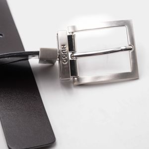 3. Ceinture réversible en cuir HUGO de 3,5 cm avec finition Noir Bleu Hugo 50497462