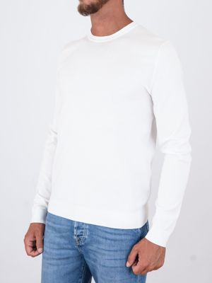 2. Pull ras du cou HUGO pour homme à texture légère Blanc Hugo 50532074