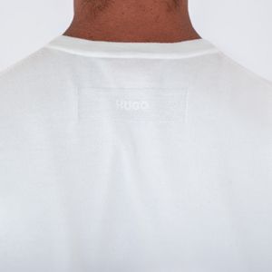4. Maglia Uomo HUGO con Girocollo Texture Leggera Bianco Hugo 50532074