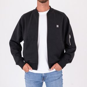 4. HUGO Men's Cotton Zip-Up Sweatshirt with Sleeve Pocket Black Hugo 50542590