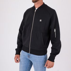 2. HUGO Men's Cotton Zip-Up Sweatshirt with Sleeve Pocket Black Hugo 50542590