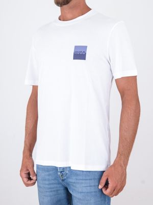 2. HUGO Men's Cotton T-Shirt with Logo Print on the Chest White Hugo 50544458