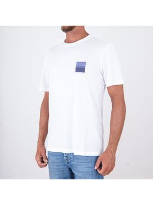 2. HUGO Men's Cotton T-Shirt with Logo Print on the Chest White Hugo 50544458