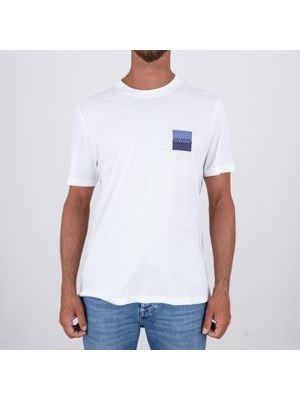 1. HUGO Men's Cotton T-Shirt with Logo Print on the Chest White Hugo 50544458
