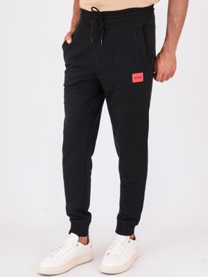 2. Pantalone Tuta Uomo HUGO in Cotone con fondo elasticizzato Nero Hugo 50447963