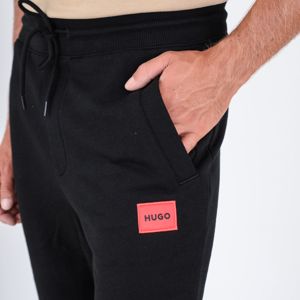 4. HUGO Men's Cotton Tracksuit Bottoms with Elasticated Hem Black Hugo 50447963