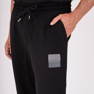 4. Pantalon de survêtement en coton pour homme HUGO avec ourlet élastique Noir Hugo 50542866