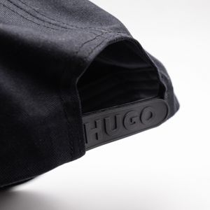 3. Casquette en sergé de coton pour homme HUGO avec logo brodé et fermeture à pression Noir Hugo 50533409