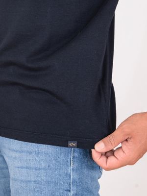 4. T-shirt à manches courtes en coton et lyocell pour homme Paul&Shark Bleu PAUL & SHARK 15311600