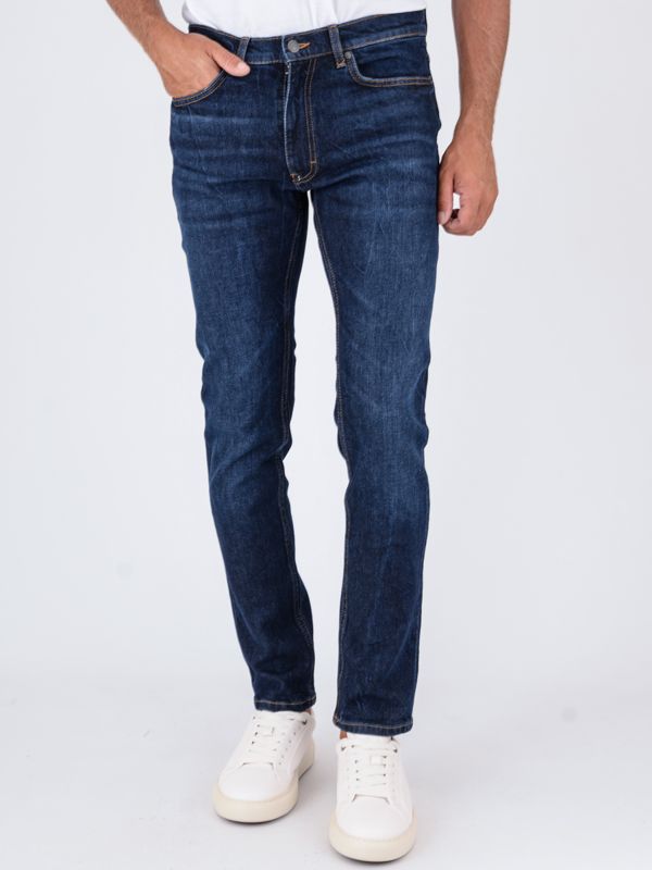 1. Jeans Uomo HUGO Slim Fit in Denim Stretch Blu Hugo 50542696