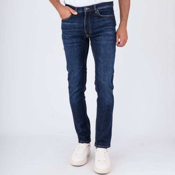 1. Jeans Uomo HUGO Slim Fit in Denim Stretch Blu Hugo 50542696