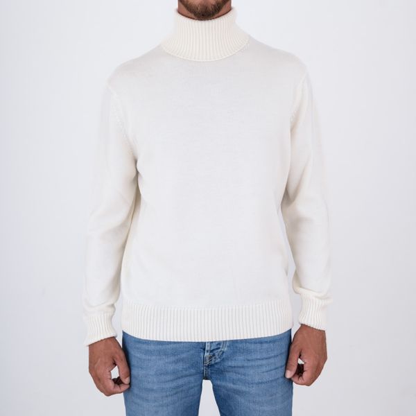 1. Pull col roulé en laine pour homme Paul&Shark Crème PAUL & SHARK 15311064
