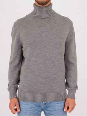 Paul&Shark Men's Turtleneck Wool Sweater Grey PAUL & SHARK