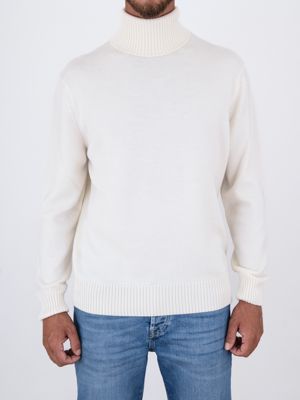 Paul&Shark Men's Turtleneck Wool Sweater Cream PAUL & SHARK