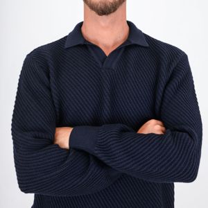 4. Paul&Shark Men's Wool Polo Collar Sweater Blue PAUL & SHARK 15311139